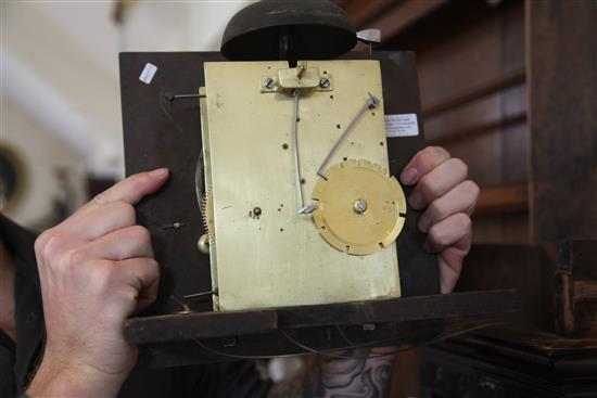 Thomas Wheeler, London. A late 17th century burr elm longcase clock, H.6ft 6.25in.